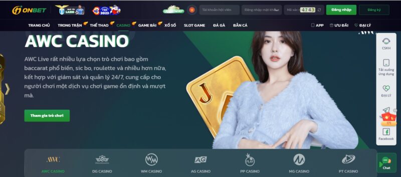 Ưu điểm nổi bật của Casino tại Onbet